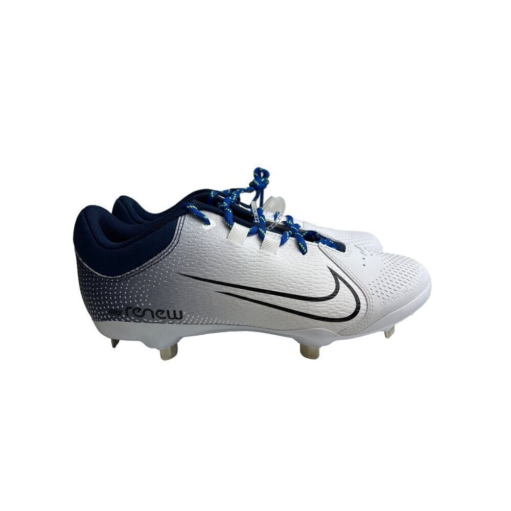 NEW! Nike Hyperdiamond 4 Pro Softball Cleats White Blue Renew Women's Size 9.5